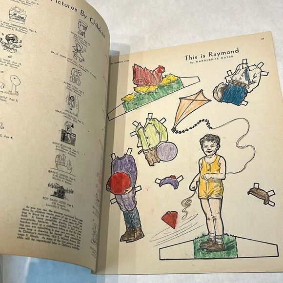 VTG Children's Activities For Home & School Magazine Book March 1945 - Picture 6 of 10